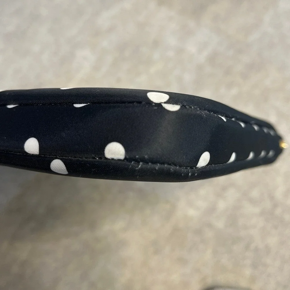 Kate Spade New York Black White Polka Dot Tablet Case Zipper Sleeve iPad Pouch